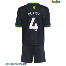Maglie da calcio Manchester United Matthijs de Ligt #4 Terza Maglia Bambino 2025-26 Manica Corta + Pantaloni corti)